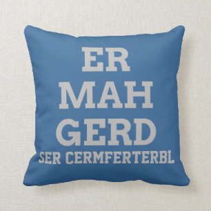 Grey Ermahgerd Coussin