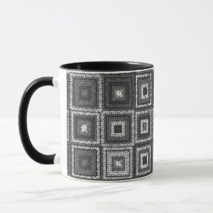 Grey Granny Carré Mug Motif