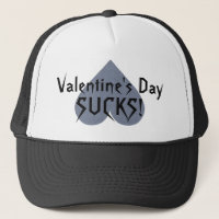 Grey Heart Anti-Valentine casquettes personnalisés
