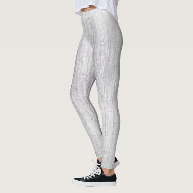 Grey Marble Patterned Leggings (Gauche)