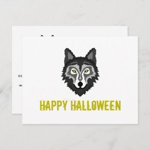Grey Wolf, Carte postale Invitation de la fête d'H