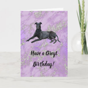 Greyhound Avoir une carte d'anniversaire Greyt