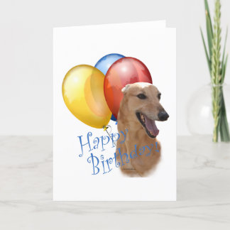 Greyhound Bonne carte d'anniversaire