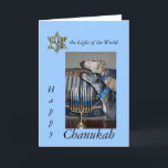 Greyhound carte Messianic chanukah<br><div class="desc">Greyhound carte Messianic chanukah. Yeshua en forme d'étoile de David. 2 lévriers à la retraite.</div>