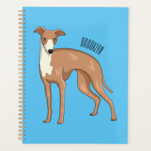 Greyhound dog cartoon illustration