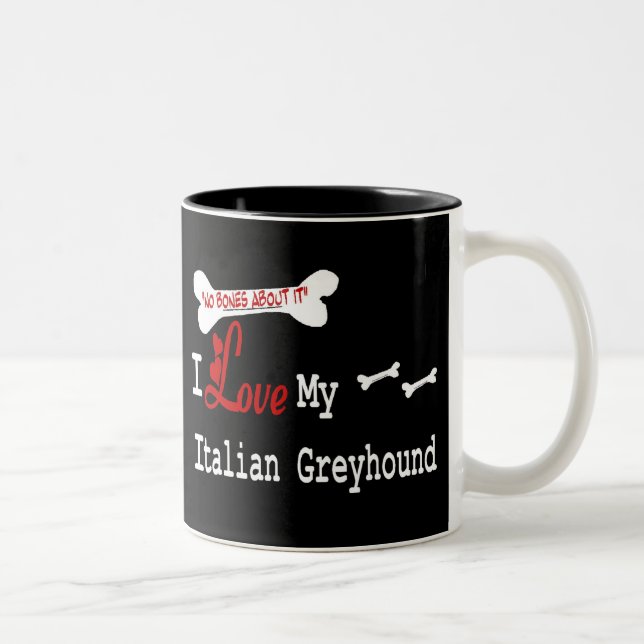 Greyhound italien (I Love) Mug (Droit)