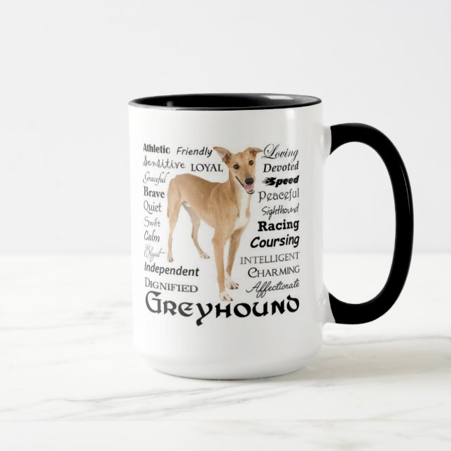 Greyhound Traits Mug (Droite)
