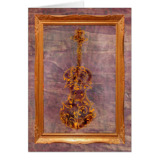 Gribouillage de violon dans le cadre