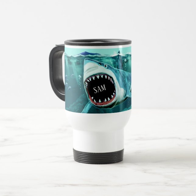 Griffer requin nom personnalisé tasses (Devant gauche)