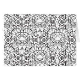 Griffonnage de motif de plume de paon