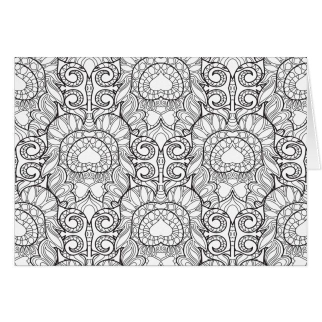 Griffonnage de motif de plume de paon (Devant horizontal)