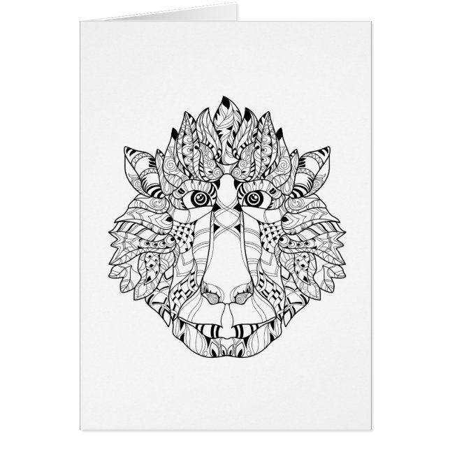 Griffonnage de tête de singe (Devant)