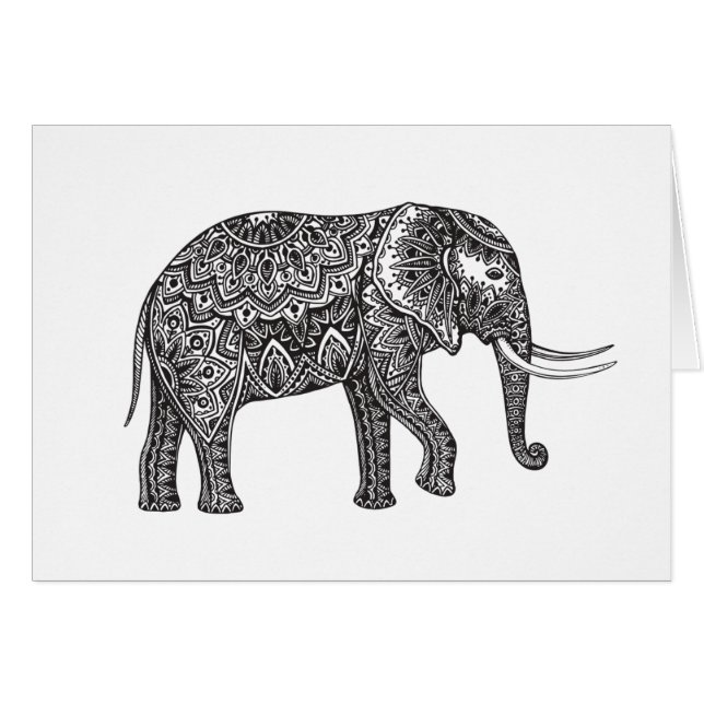 Griffonnage d'éléphant d'imaginaire (Devant horizontal)