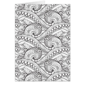 Griffonnage floral détaillé de motif