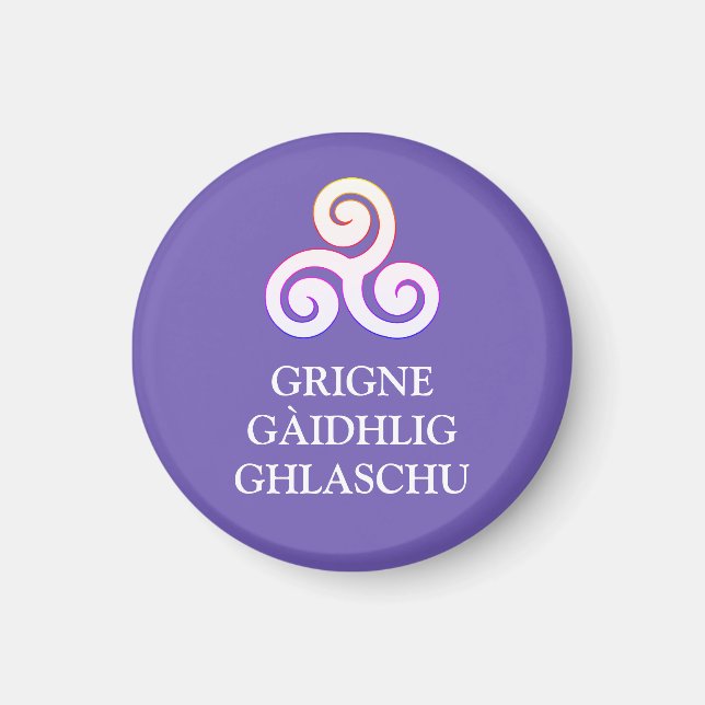 Grigne Gàidhlig Ghlaschu Magnet Button (Devant)