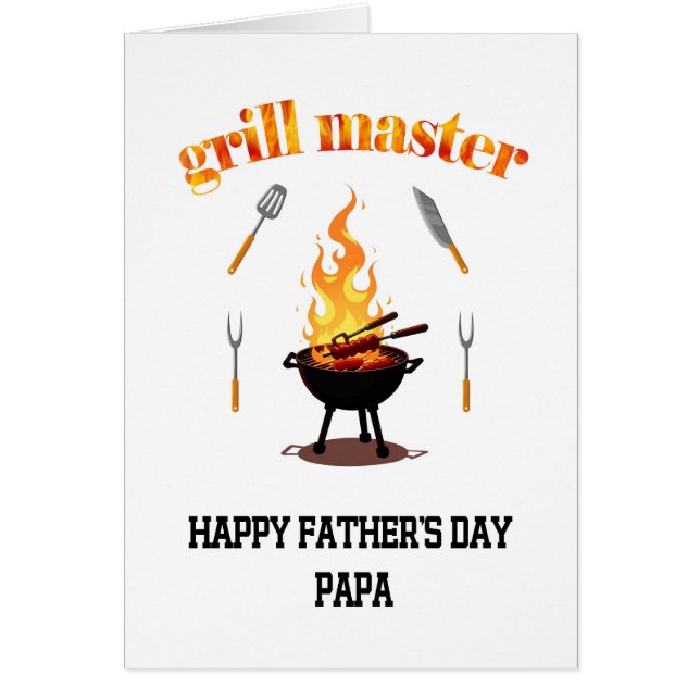 Grill Master Papa Fête des pères (Devant)