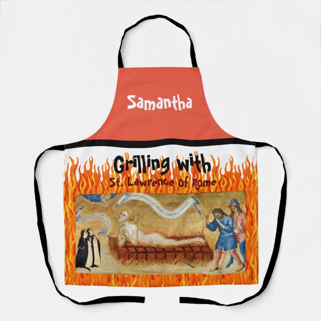 Grillage avec tablier d'impression intégrale Saint (Recto)
