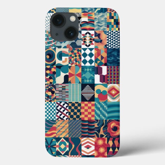 Grille artistique Collage iPhone / coque ipad (Verso)