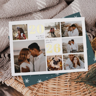 Grille de vacances Carte Foil Collage photo mode