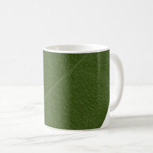 Grille Feuille verte illustrée Mug