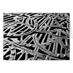 Grille rouillée en gris