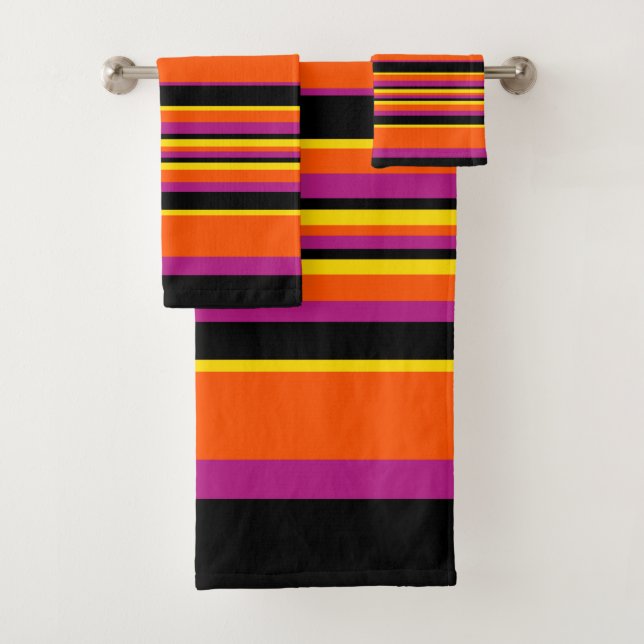 Grilles complexes - Noir, Rose, Orange et Jaune (En situation)