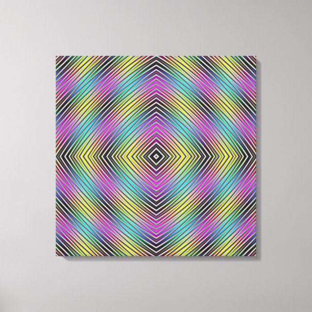 Grilles de diamant Impression en toile (Recto)