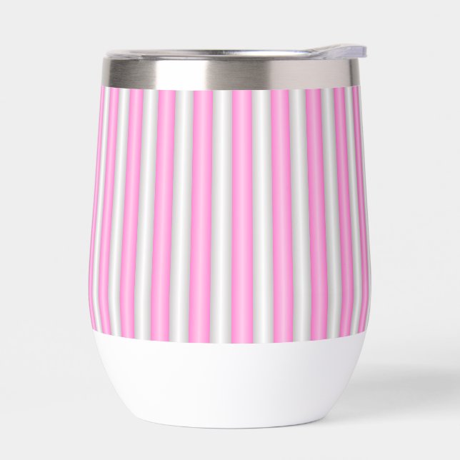 Grilles roses néon modernes avec effet 3D (Gauche)