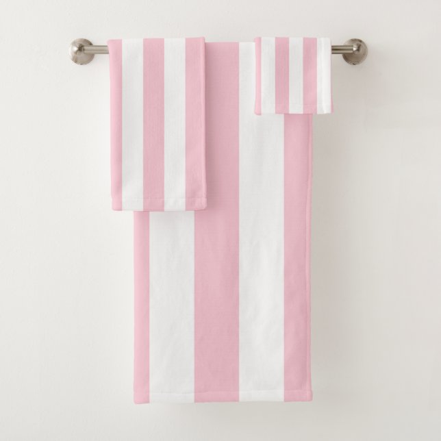 Grilles Verticales Bébé Rose Et Blanc Gratté (En situation)