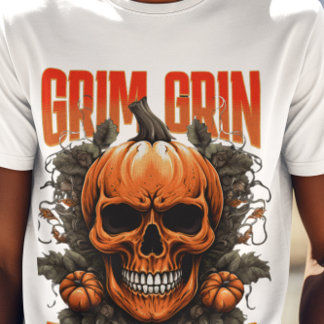 Grim Grin Citrouille Sin Halloween Fusion T-shirt