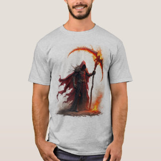 Grim reaper scythe t-shirt imprimé