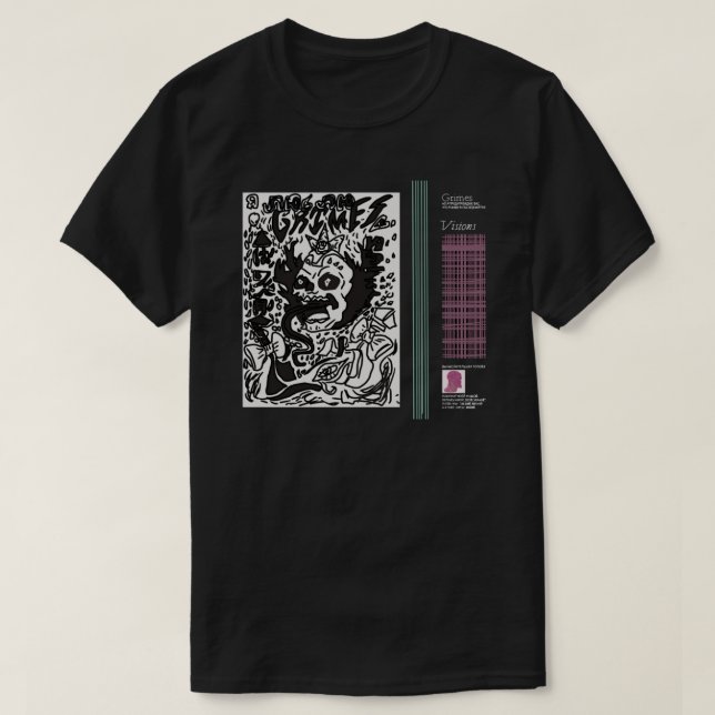 Grimes - Visions Classic T-Shirt Copy (Design devant)