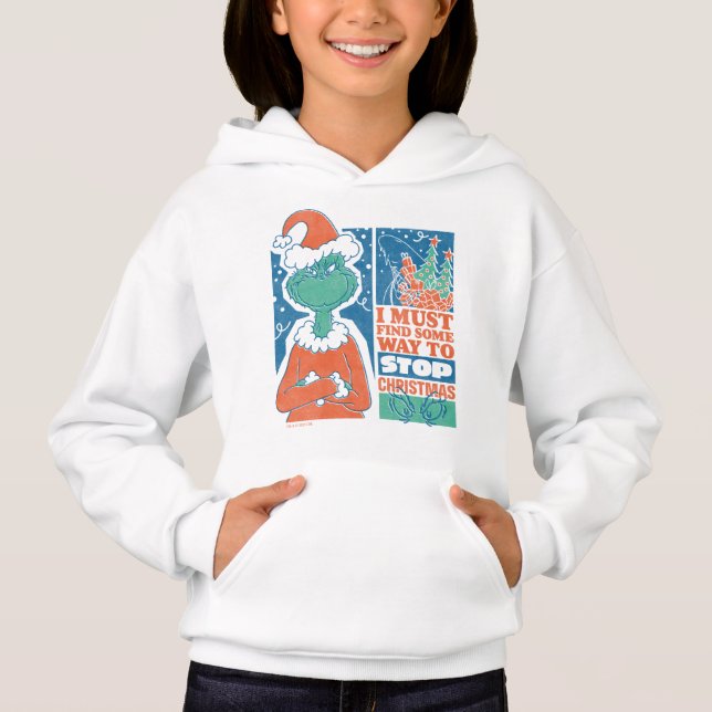 Grinch | Arrêtez Noël Graphique Vintage (Devant)