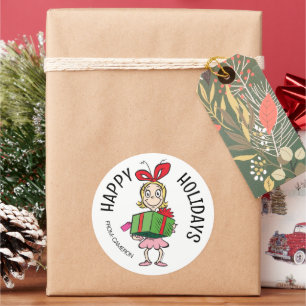 Grinch Cindy-Lou Qui Étiquette de Cadeau de No