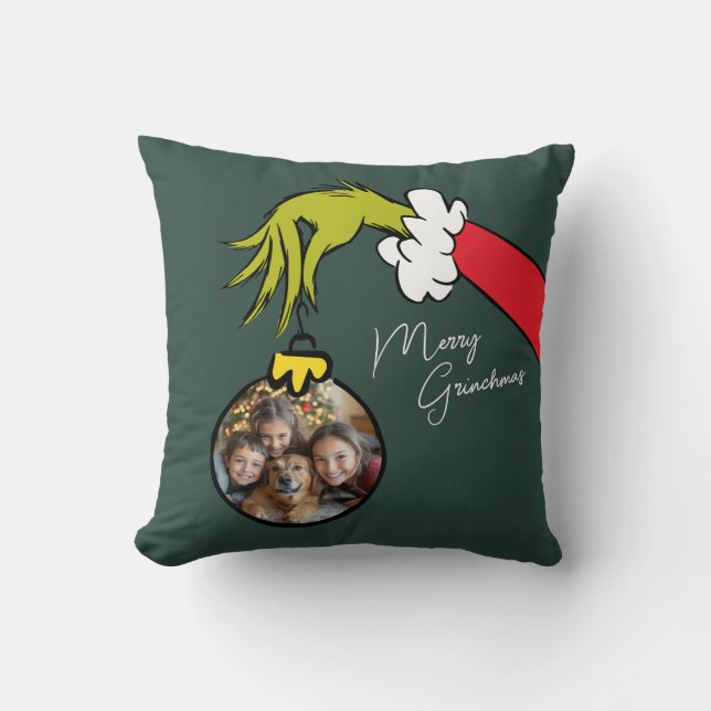 Grinch | Coussin de jet personnalisé (Recto)