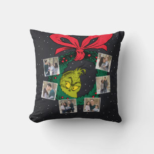 Grinch Coussin de jet personnalisé d'ornement