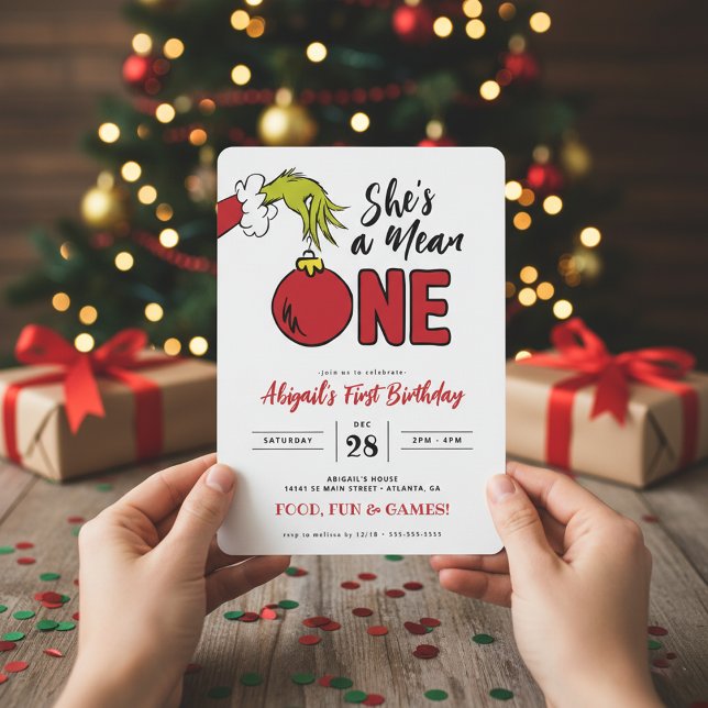 Grinch Elle est méchante 1er Anniversaire (Créateur téléchargé)