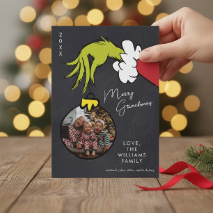Grinch Joyeux Grinchmas Photo de Famille Noël