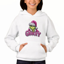 Grinchy Woman — Pink & Silver Holiday Hoodie by Ma