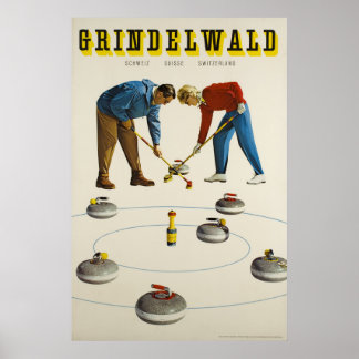 Grindelwald, Suisse, Affiche de voyage