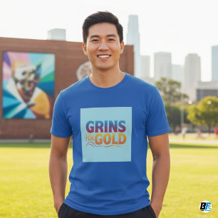 Grins pour T-shirts Gold Funny