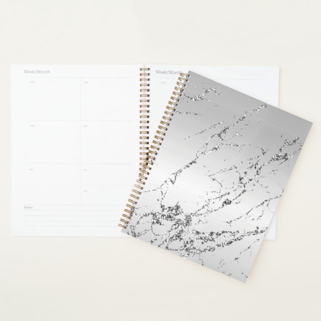 Gris Argent Pailleté Faux Brillants (Devant avec enveloppe)