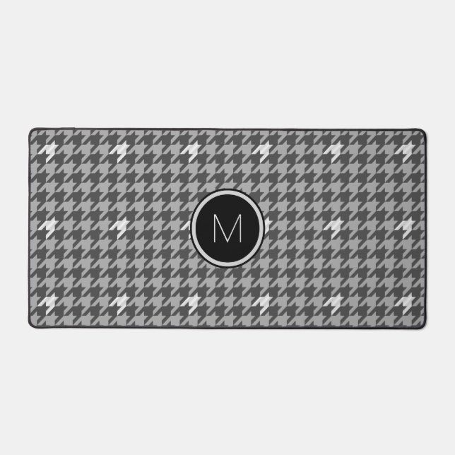 Gris aux accents d'argent Houndstooth (Recto)