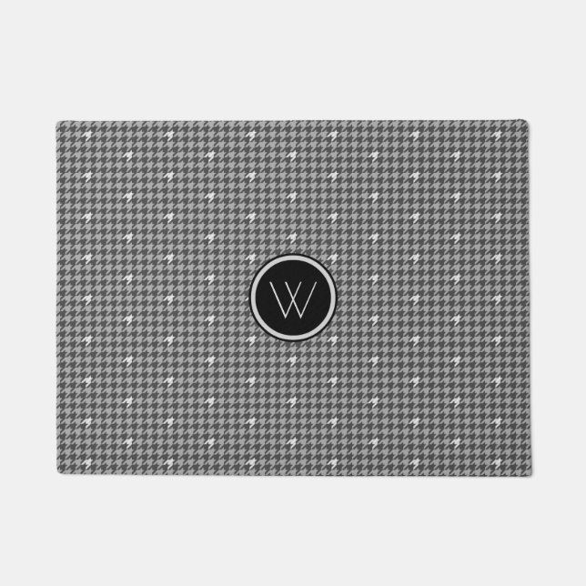 Gris avec tapis de porte en housse d'accentuation  (Devant)