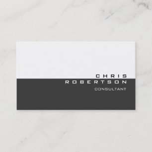 Gris Blanc Agréable Carte de visite de charme
