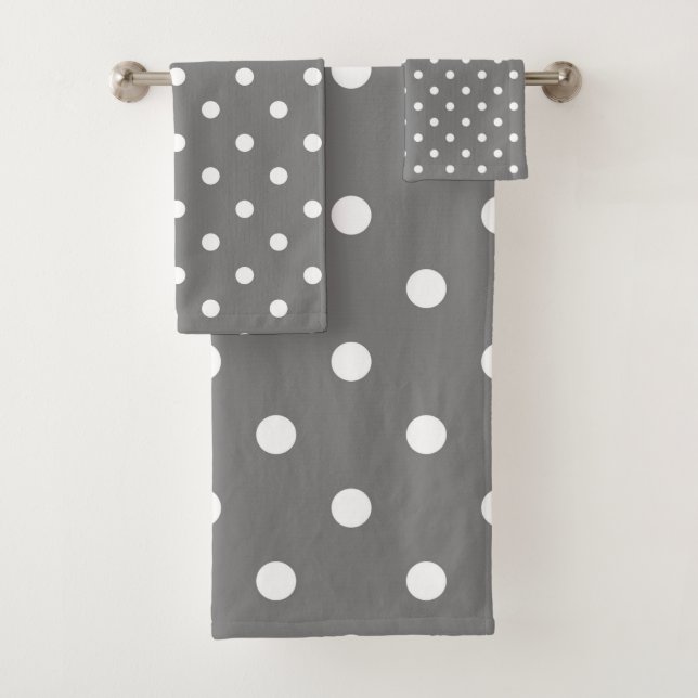 Gris & Blanc pois pointillé (En situation)