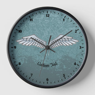 Gris Bleu Gris Grande horloge