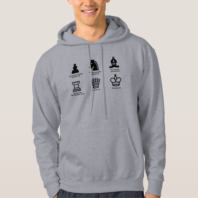 Gris/bleu sweat - shirt à capuche masculin avec un (Devant)