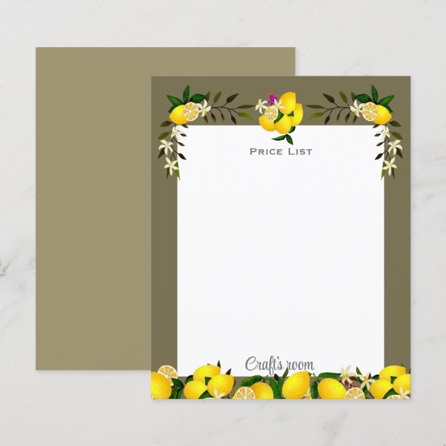 Gris cendré citron (Devant / Derrière)