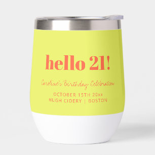 Gris Chartreuse Orange 21e Anniversaire Personnali